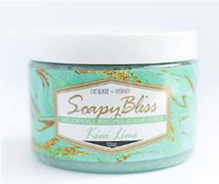 Soapy Bliss Sugar Scrub Kiwi Lime flavor